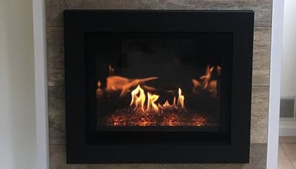 Kozy Heat Fireplaces Team Up with RochFire to Install the Delano 36 Gas Fireplace
